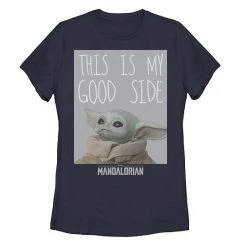 Licensed Character Juniors' Star Wars The Mandalorian The Child "This Is My Good Side" Tee White -Licensed Character Shop unnamed file 29893