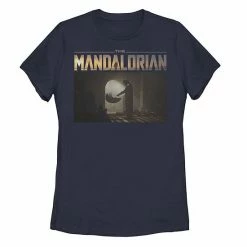 Licensed Character Juniors' Star Wars The Mandalorian The Child Aka Baby Yoda The First Meeting Tee Black -Licensed Character Shop unnamed file 29897