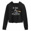 Licensed Character Juniors' Pink Floyd Rainbow Prism Logo Cropped Graphic Hoodie -Licensed Character Shop unnamed file 2994