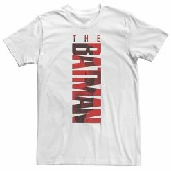 Licensed Character Big & Tall DC Batman Red Layer Poster Tee Black