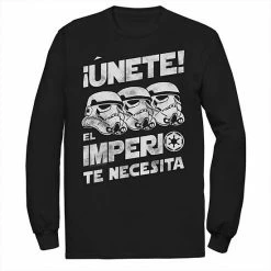 Licensed Character Men's Star Wars Unete El Imperio Te Necesita Stormtrooper Faded Portrait Tee Navy -Licensed Character Shop unnamed file 29991