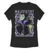 Licensed Character Disney Sleeping Beauty Juniors' Maleficent Retro Graphic Tee Navy -Licensed Character Shop unnamed file 29993