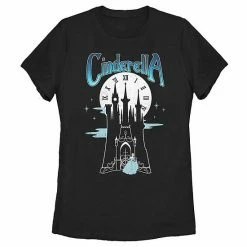 Licensed Character Disney's Cinderella Juniors' Castle Midnight Tee Black
