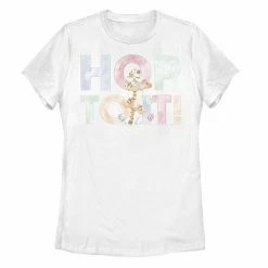 Licensed Character Juniors' Disney's Winnie The Pooh Easter Tigger Hop To It Tee Navy -Licensed Character Shop unnamed file 30026