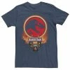 Licensed Character Men's Jurassic Park Logo Entering The Front Gates Graphic Tee Charcoal Heather -Licensed Character Shop unnamed file 30079