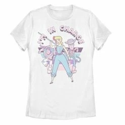 Licensed Character Juniors' Disney / Pixar's Toy Story Little Bo Peep I'm In Charge Graphic Tee White -Licensed Character Shop unnamed file 30105
