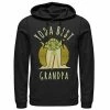 Licensed Character Men's Star Wars Yoda Best Grandpa Cartoon Yoda Hoodie Black -Licensed Character Shop unnamed file 30118