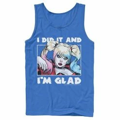 Licensed Character Men's Batman Harley I Did It And Im Glad Tank Navy -Licensed Character Shop unnamed file 30133