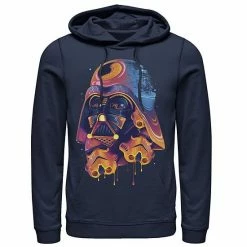 Licensed Character Men's Star Wars Colorful Melted Vader Collage Hoodie Navy -Licensed Character Shop unnamed file 30154