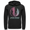 Licensed Character Men's Star Wars Bright Jedi Symbol Hoodie Black -Licensed Character Shop unnamed file 30179