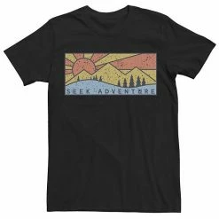 Licensed Character Men's Seek Adventure Graphic Sunset Mountain Scene Tee Athletic Heather -Licensed Character Shop unnamed file 30184