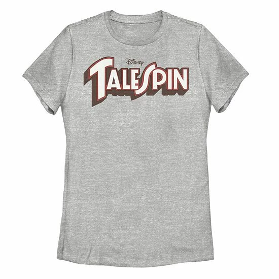 Licensed Character Junior's Disney TaleSpin Logo Tee White 4 Licensed Character Junior's Disney TaleSpin Logo Tee White - Image 2