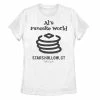 Licensed Character Juniors' Gilmore Girls "Al's Pancake World" Graphic Tee White -Licensed Character Shop unnamed file 30227