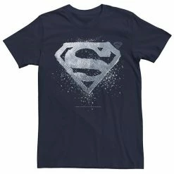 Licensed Character Men's DC Fandome Superman Chrome Splatter Logo Tee White -Licensed Character Shop unnamed file 30234