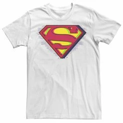 Licensed Character Men's DC Fandome Superman Chrome Splatter Logo Tee White -Licensed Character Shop unnamed file 30235