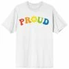 Licensed Character Men's Pride Proud Rainbow Letters Tee -Licensed Character Shop unnamed file 30293