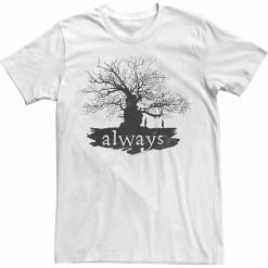 Licensed Character Men's Harry Potter Always Tree Silhouette Tee White -Licensed Character Shop unnamed file 30297