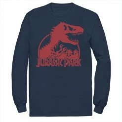Licensed Character Men's Jurassic Park Classic T-Rex Skeleton Logo Tee Navy -Licensed Character Shop unnamed file 30300