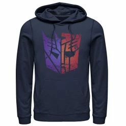 Licensed Character Men's Transformers Decepticon Autobot Split Logo Hoodie
