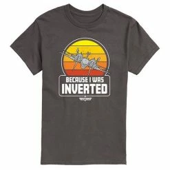 Licensed Character Men's Top Gun Inverted Tee Dark Brown -Licensed Character Shop unnamed file 30330