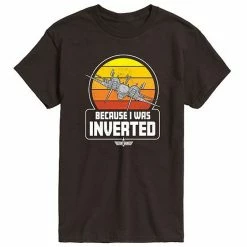 Licensed Character Men's Top Gun Inverted Tee Dark Brown -Licensed Character Shop unnamed file 30331