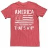 Licensed Character Men's America That's Why Graphic Tee Black -Licensed Character Shop unnamed file 30343