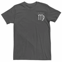 Licensed Character Men's Virgo Glyph Graphic Tee Charcoal