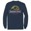 Licensed Character Men's Jurassic Park Firey Sunset Logo Long Sleeve Tee Black -Licensed Character Shop unnamed file 30376