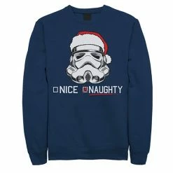 Licensed Character Men's Star Wars Stormtrooper Helmet Naughty & Nice Fleece Kelly -Licensed Character Shop unnamed file 30382