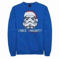 Licensed Character Men's Star Wars Stormtrooper Helmet Naughty & Nice Fleece Kelly -Licensed Character Shop unnamed file 30383