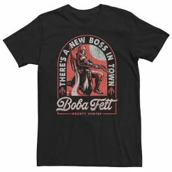 Licensed Character Big & Tall Star Wars Boba Fett There's A New Boss In Town Tee Black -Licensed Character Shop unnamed file 30392