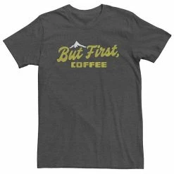 Licensed Character Big & Tall Trendy Coffee First Tee Charcoal Heather -Licensed Character Shop unnamed file 30409
