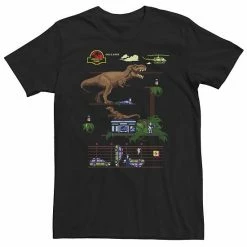 Licensed Character Big & Tall Jurassic Park Digital Video Game Scene Tee Athletic Heather -Licensed Character Shop unnamed file 30418