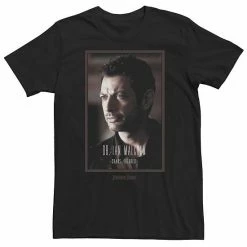 Licensed Character Big & Tall Jurassic Park Dr. Ian Malcolm Chaos Theorist Tee Black