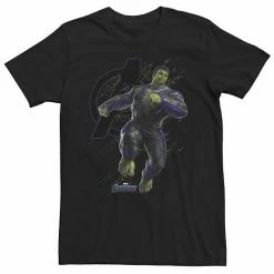 Licensed Character Big & Tall Marvel Avengers Endgame Hulk Logo Tee Black -Licensed Character Shop unnamed file 30427