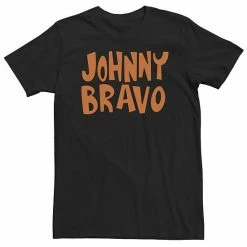 Licensed Character Big & Tall Cartoon Network Johnny Bravo Logo Tee Navy Heather