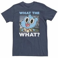Licensed Character Big & Tall Cartoon Network Gumball Watterson What The What? Neighborhood Tee Navy Heather -Licensed Character Shop unnamed file 30437