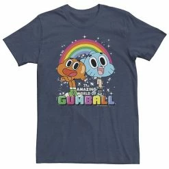 Licensed Character Big & Tall CN Gumball & Darwin Watterson Best Friends Tee Navy Heather -Licensed Character Shop unnamed file 30443