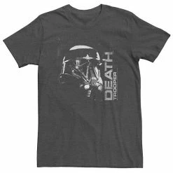 Licensed Character Big & Tall Star Wars Rogue One Death Trooper Portrait Tee Charcoal Heather -Licensed Character Shop unnamed file 30460