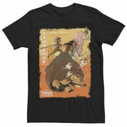 Licensed Character Big & Tall Disney Raya And The Last Dragon Group Shot Fearless Poster Tee Charcoal Heather -Licensed Character Shop unnamed file 30487
