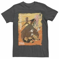 Licensed Character Big & Tall Disney Raya And The Last Dragon Group Shot Fearless Poster Tee Charcoal Heather -Licensed Character Shop unnamed file 30488