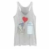 Licensed Character Juniors' Star Wars R2-D2 Loves Trash Can Tank Top Scarlet -Licensed Character Shop unnamed file 30489