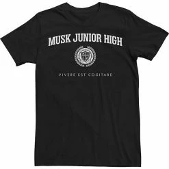 Licensed Character Men's Star Trek Discovery Musk Junior High Badge White Logo Tee Navy -Licensed Character Shop unnamed file 30496