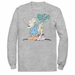 Licensed Character Men's Nickelodeon Rocko's Modern Life Show Intro Tee Athletic Heather
