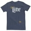 Licensed Character Big & Tall Miller Lite Beer Distressed Retro Logo Tee -Licensed Character Shop unnamed file 3064