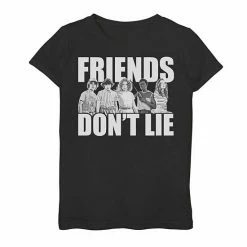 Licensed Character Girls 7-16 Netflix Stranger Things Friends Don't Lie Group Shot Graphic Tee