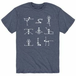Licensed Character Men's Skeleton Yoga Poses Tee Black -Licensed Character Shop unnamed file 3086