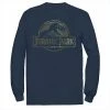 Licensed Character Men's Jurassic Park Camo Fossil Logo Tee Navy -Licensed Character Shop unnamed file 30912