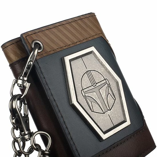 Licensed Character Men's The Mandalorian Chain Wallet 3 Licensed Character Men's The Mandalorian Chain Wallet