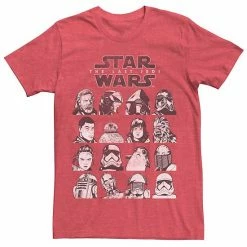 Alternative view of Licensed Character Men's Star Wars The Last Jedi Character Grid Tee Charcoal Heather